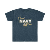 Proud Navy Mom - Unisex Softstyle T-Shirt