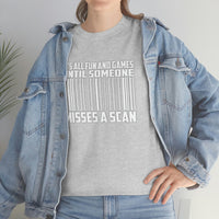 It's All Fun And Games Until Someone Misses A Scan - United States Postal Worker Postal Wear Post Office Postal Shirt - Heavy Cotton T Shirt