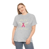 Breast Cancer - United States Postal Worker Postal Wear Post Office Postal Shirt - Heavy Cotton Short Sleeve Unisex