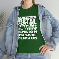 Retired Postal Worker Goodbye Shirt - United States Postal Worker Postal Wear Post Office Postal Shirt - Heavy Cotton Unisex