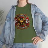 Firefighter T Shirt - Fire Department -100% Cotton Short Sleeve Unisex T-Shirt