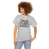 Fueled By Iced Coffee & Anxiety T Shirt - Funny Shirt - Unisex Jersey Short Sleeve Tee