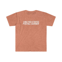 Postal Carrier Shirt- Heather Softstyle Unisex T Shirt, United States Postal Worker Postal Wear Post Office Postal Shirt