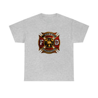 Firefighter T Shirt - Fire Department -100% Cotton Short Sleeve Unisex T-Shirt