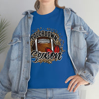 Touchdown Season Football T Shirt - 100% Cotton Short Sleeve Unisex T-Shirt