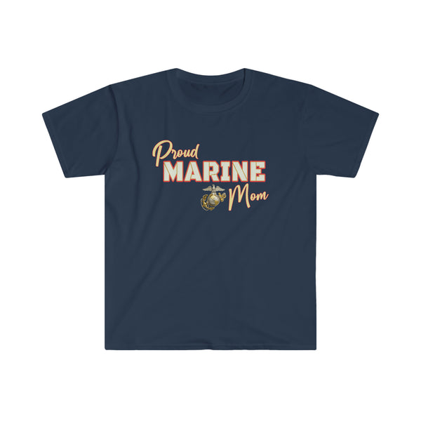 Proud Marine Mom - Unisex Softstyle T-Shirt
