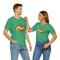 Flaming Football Bella Canvas Shirt - Football T Shirt, Football Gift, Football Lover, Game Day, Footballer, Football Life - Unisex