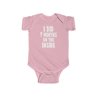 On The Inside Onesie Wt - Baby Gift, Baby Shower, Baby Present, Baby Birthday, Pregnancy Announcement, New Mom - Infant Fine Jersey Bo