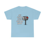 Last Box Happy - Short Sleeve Unisex T Shirt, United States Postal Worker Postal Wear Post Office Postal Shirt