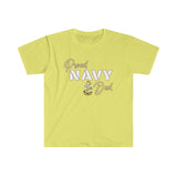 Proud Navy Dad - Unisex Softstyle T-Shirt