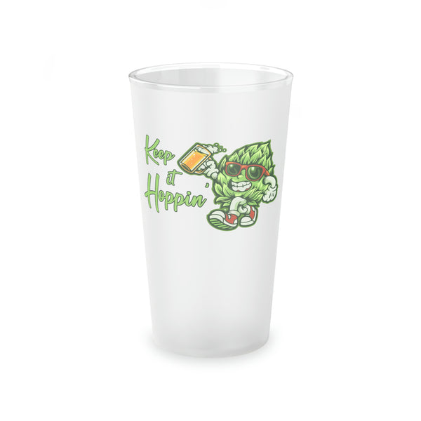 Keep It Hoppin' Pint - Frosted Pint Glass 16oz