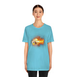 Flaming Football Bella Canvas Shirt - Football T Shirt, Football Gift, Football Lover, Game Day, Footballer, Football Life - Unisex