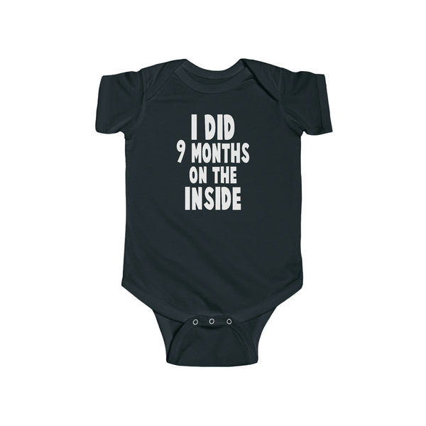 On The Inside Onesie Wt - Baby Gift, Baby Shower, Baby Present, Baby Birthday, Pregnancy Announcement, New Mom - Infant Fine Jersey Bo