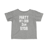 My Crib T Shirt Wt - Baby Gift, Baby Shower, Baby Present, Baby Birthday, Pregnancy Announcement, New Mom Shirt - Infant Fine Je