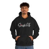 Single AF Valentine's Hoodie - Unisex Heavy Blend Hooded Sweatshirt - Funny Hoodie, Valentines Hoodie, Single Hoodie