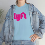 Driver Delivery T Shirt - New Lyft Logo, Lyft, Ride Share Shirt - Short Sleeve Unisex Tees - Heavy Cotton