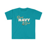 Proud Navy Dad - Unisex Softstyle T-Shirt