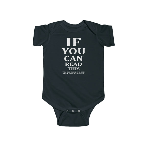 Baby Diaper Onesie Wt - Baby Gift, Baby Shower, Baby Present, Baby Birthday, Pregnancy Announcement, New Mom - Infant Fine Jersey Bodys
