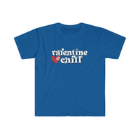 Valentine & Chill Softstyle Valentine's T Shirt - Funny Shirt, Valentines Shirt, Single Shirt