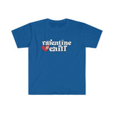 Valentine & Chill Softstyle Valentine's T Shirt - Funny Shirt, Valentines Shirt, Single Shirt