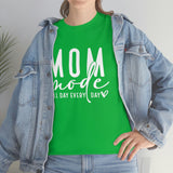 Mom Mode All Day Every Day Shirt - Gift for Her Gift for Mom Funny Sarcastic Birthday Graphic T Shirt Unisex Jersey Tees - Heavy Co