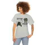 Sittin Pretty Riddin Dirty - Country Life Cotton T-Shirt - Graphic Tees For Women Men Country Shirt Farmhouse Country T Shirt