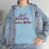 3rd Generation Badass Bitch - Bad Bitch Energy,  Funny Shirt, Funny T Shirt - Short Sleeve Unisex Jersey Tee