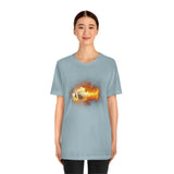 Flaming Football Bella Canvas Shirt - Football T Shirt, Football Gift, Football Lover, Game Day, Footballer, Football Life - Unisex