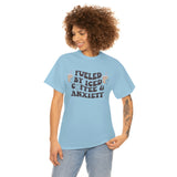 Fueled By Iced Coffee & Anxiety T Shirt - Funny Shirt - Unisex Jersey Short Sleeve Tee