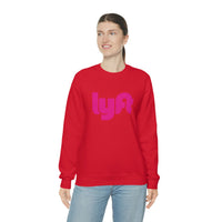 Driver Delivery Sweatshirt - New Logo Lyft, Lyft, Ride Share Sweatshirt - Unisex Heavy Blend Sweatshirt