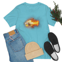 Flaming Football Bella Canvas Shirt - Football T Shirt, Football Gift, Football Lover, Game Day, Footballer, Football Life - Unisex