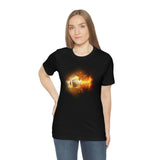 Flaming Football Bella Canvas Shirt - Football T Shirt, Football Gift, Football Lover, Game Day, Footballer, Football Life - Unisex