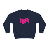 Driver Delivery Sweatshirt - New Logo Lyft, Lyft, Ride Share Sweatshirt - Unisex Heavy Blend Sweatshirt