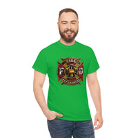 Firefighter T Shirt - Fire Department -100% Cotton Short Sleeve Unisex T-Shirt