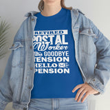 Retired Postal Worker Goodbye Shirt - United States Postal Worker Postal Wear Post Office Postal Shirt - Heavy Cotton Unisex