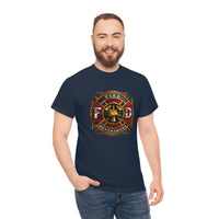 Firefighter T Shirt - Fire Department -100% Cotton Short Sleeve Unisex T-Shirt