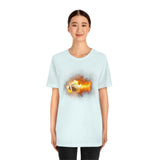 Flaming Football Bella Canvas Shirt - Football T Shirt, Football Gift, Football Lover, Game Day, Footballer, Football Life - Unisex