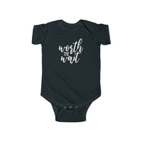 Worth The Wait Onesie - Baby Gift, Baby Shower, Baby Present, Baby Birthday, Pregnancy Announcement, New Mom - Infant Fine Jersey Bodysuit