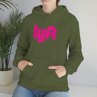 Driver Delivery Hoodie - New Logo Lyft, Lyft, Ride Share Hooded Sweatshirt - Unisex Heavy Blend Hoodie