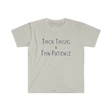 Thick Thighs T Shirt - Funny Shirt Unisex Softstyle T-Shirt