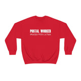 Postal Worker Caution Sweatshirt - United States Postal Worker Postal Wear Post Office Postal - Unisex Crewneck Sweatshirt