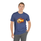 Flaming Football Bella Canvas Shirt - Football T Shirt, Football Gift, Football Lover, Game Day, Footballer, Football Life - Unisex