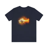 Flaming Football Bella Canvas Shirt - Football T Shirt, Football Gift, Football Lover, Game Day, Footballer, Football Life - Unisex