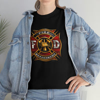 Firefighter T Shirt - Fire Department -100% Cotton Short Sleeve Unisex T-Shirt