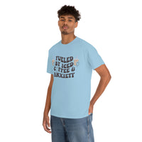 Fueled By Iced Coffee & Anxiety T Shirt - Funny Shirt - Unisex Jersey Short Sleeve Tee