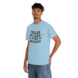 Fueled By Iced Coffee & Anxiety T Shirt - Funny Shirt - Unisex Jersey Short Sleeve Tee