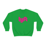 Driver Delivery Sweatshirt - New Logo Lyft, Lyft, Ride Share Sweatshirt - Unisex Heavy Blend Sweatshirt