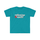 Valentine & Chill Softstyle Valentine's T Shirt - Funny Shirt, Valentines Shirt, Single Shirt