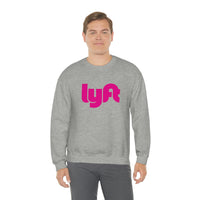 Driver Delivery Sweatshirt - New Logo Lyft, Lyft, Ride Share Sweatshirt - Unisex Heavy Blend Sweatshirt