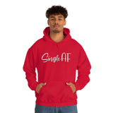 Single AF Valentine's Hoodie - Unisex Heavy Blend Hooded Sweatshirt - Funny Hoodie, Valentines Hoodie, Single Hoodie